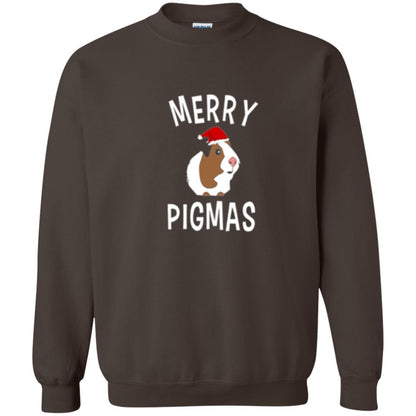 Guinea Pig Lover T-shirt Merry Christmas Pigmas Dark Chocolate