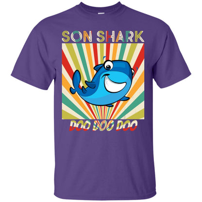 Son Shark Doo Doo Doo Family Shark Gift Shirt Purple