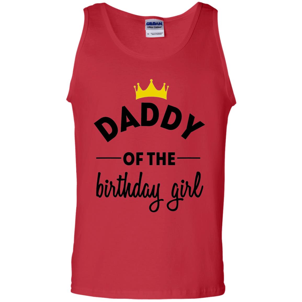 Daddy Of The Birthday Girl Party T-shirt Red