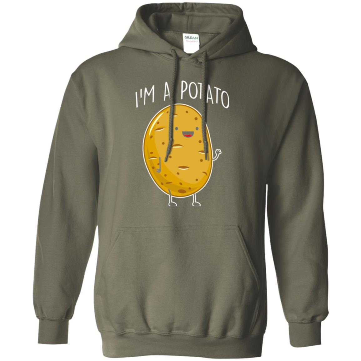 I Am Potato T-shirt Military Green