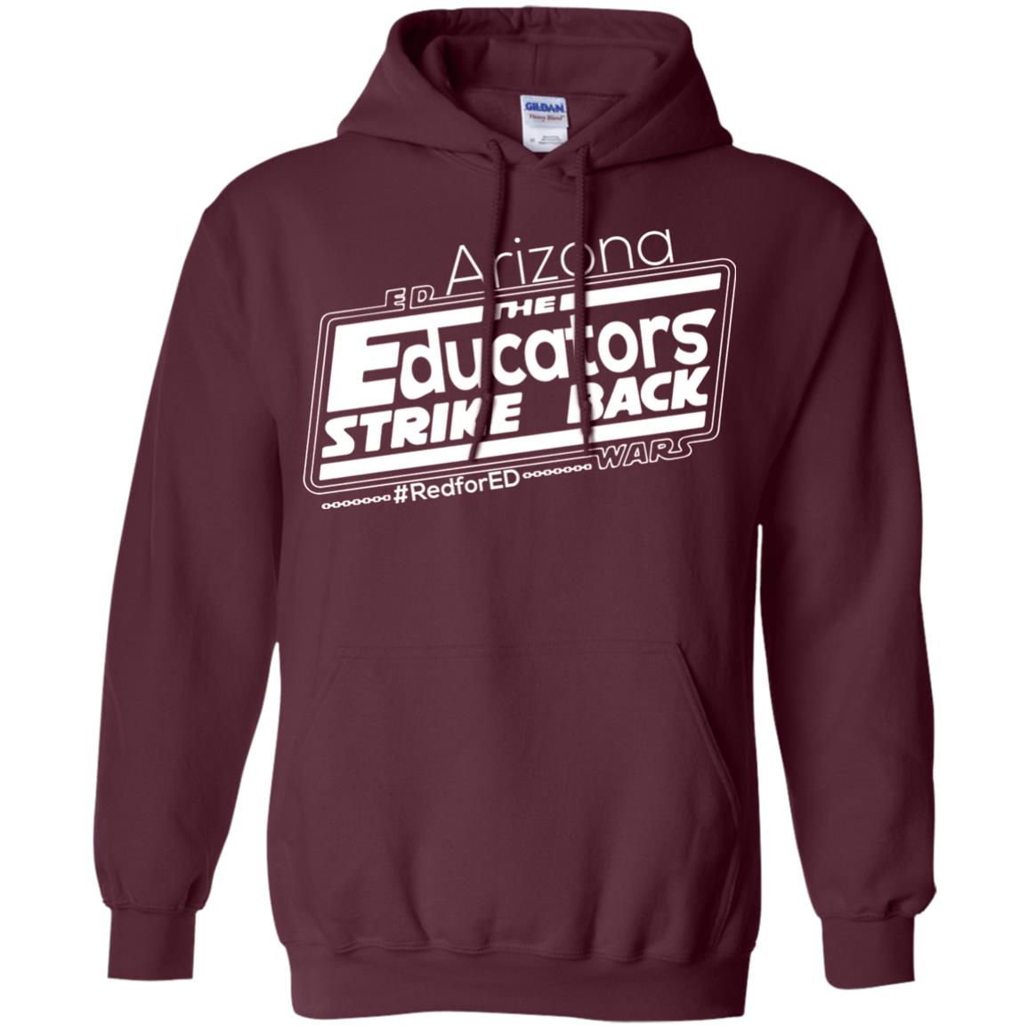 Arizona Teacher Tshirt Red For Ed Arizona The Educators Strike Back Maroon
