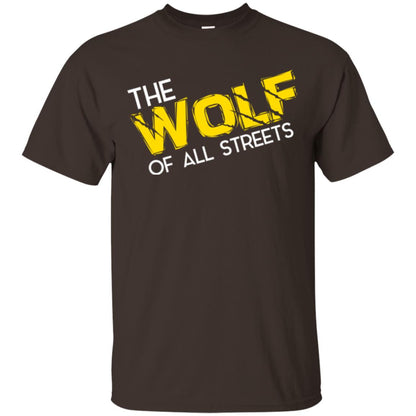 Wolf Lover T-shirt The Wolf Of All Streets Dark Chocolate
