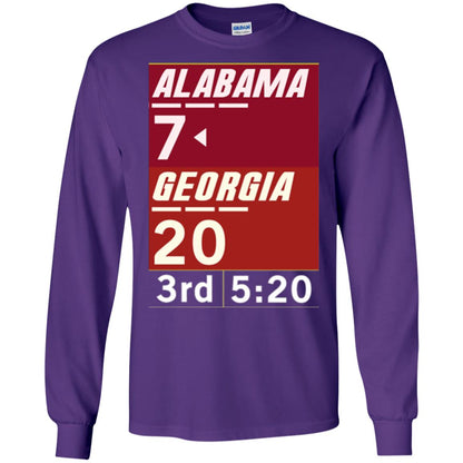 Football Lover T-shirt Alabama 26-23 Comeback Win 2-sided Purple