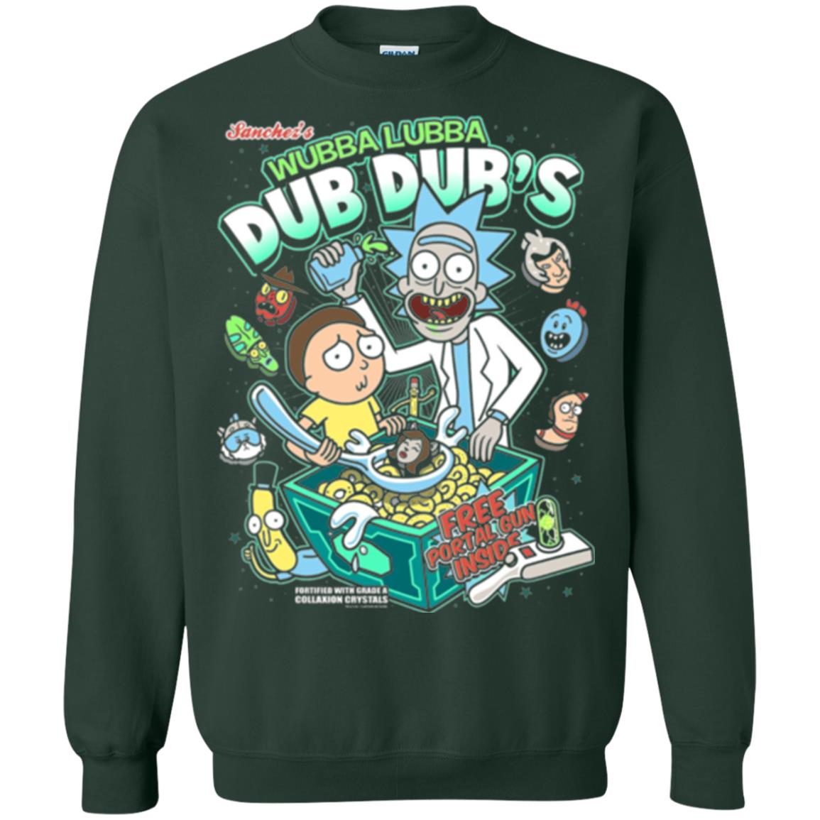 Movie T-shirt Wubba Luba Dub Dub_s Cereal Forest Green