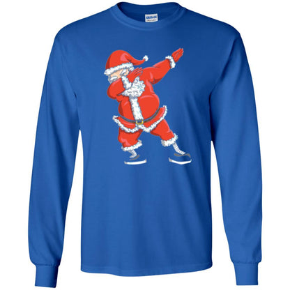 Christmas T-shirt Dabbing Santa Claus T-shirt Royal
