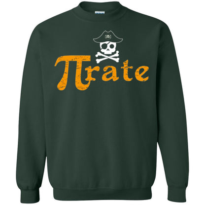 Math Pirate Pi Day T-shirt Funny Math Pirate Forest Green