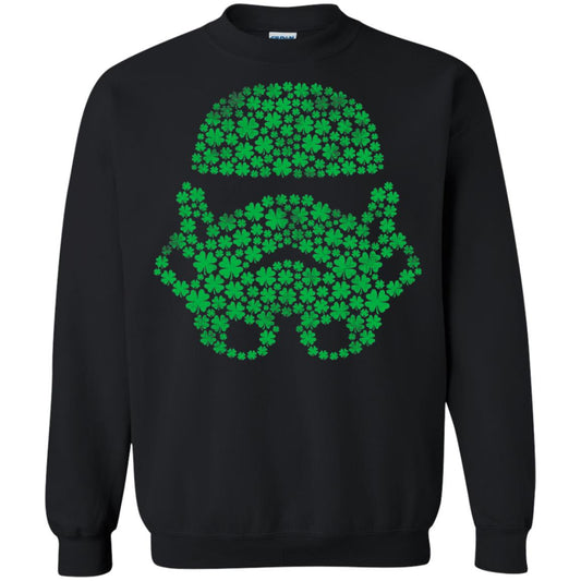 Stormtrooper Clovers St. Patrick_s Graphic T-shirt Black