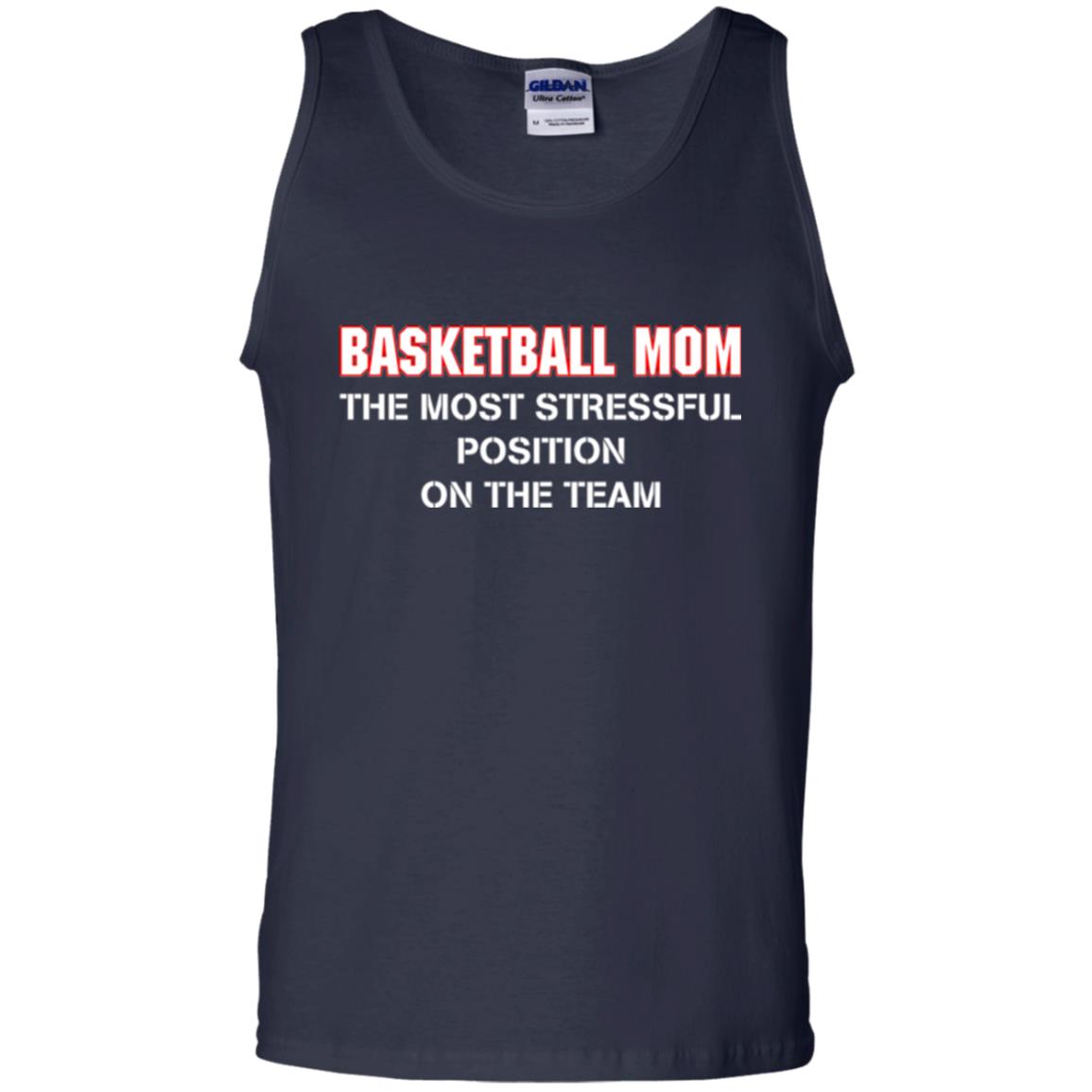 Basketball Lover T-shirt The Most Stressful Position Position On The Team Navy