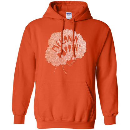 Melanin Poppin Black Beauty African Pride Rose Gold T-shirt Orange