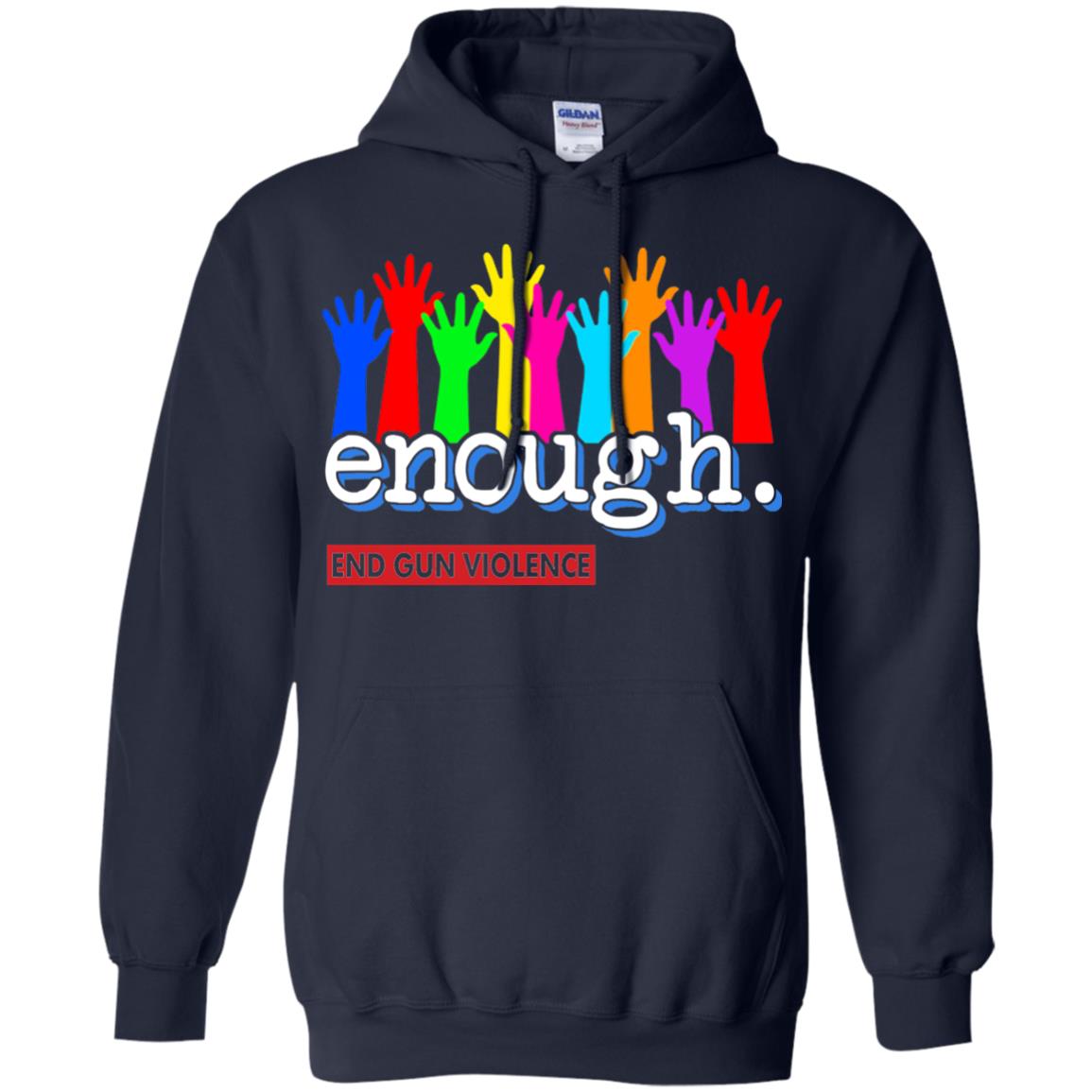 End Gun Violence Enough Gun Control T-shirt Navy