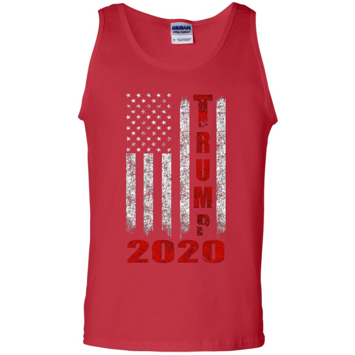 American Flag Vintage Design Trump 2020 T-shirt Red