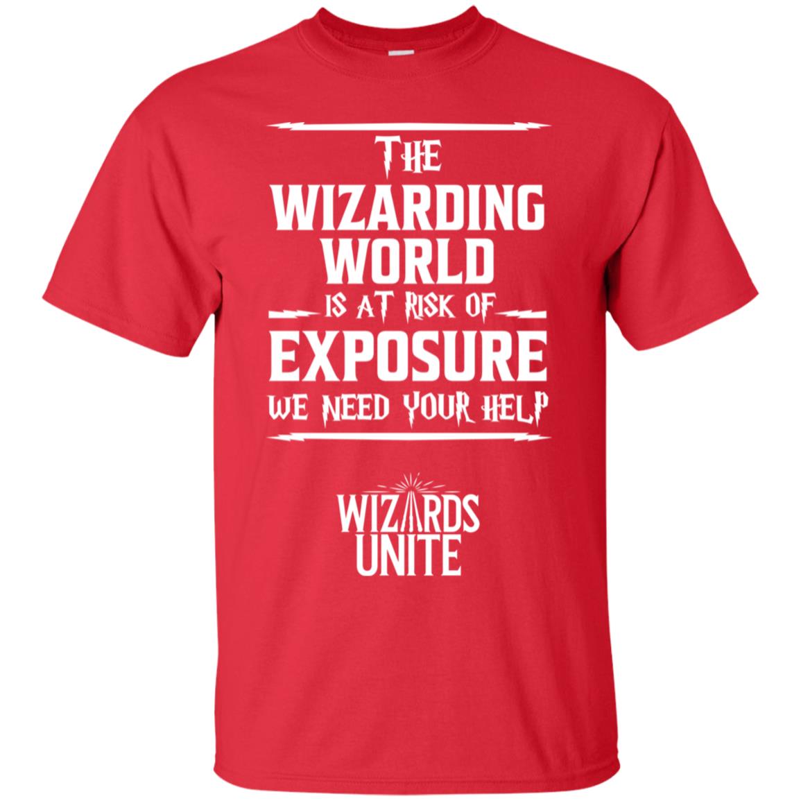 The Wizarding World Is At Risk Of Exposure Harry Potter T-shirt Red
