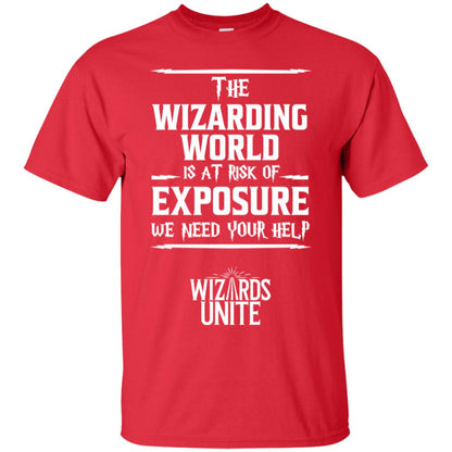 The Wizarding World Is At Risk Of Exposure Harry Potter T-shirt Red