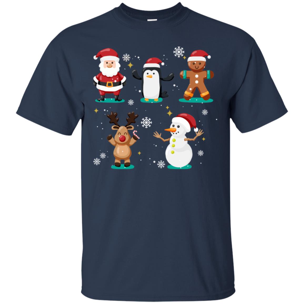 Christmas Character Ideas Gift Shirt Navy