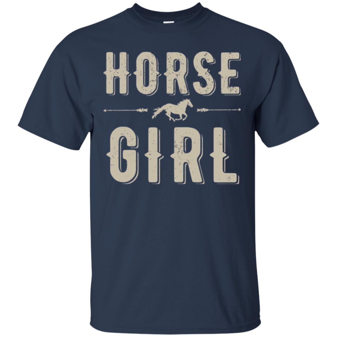 Horse Girl T-shirt Navy