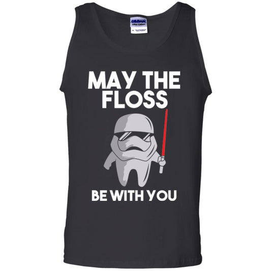 Dentist T-shirt May The Floss Be With You T-shirt Black
