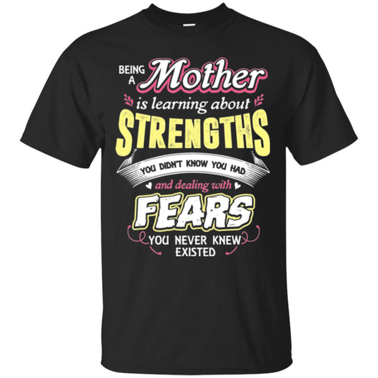 Being A Mom Means Mommy T-shirt Black