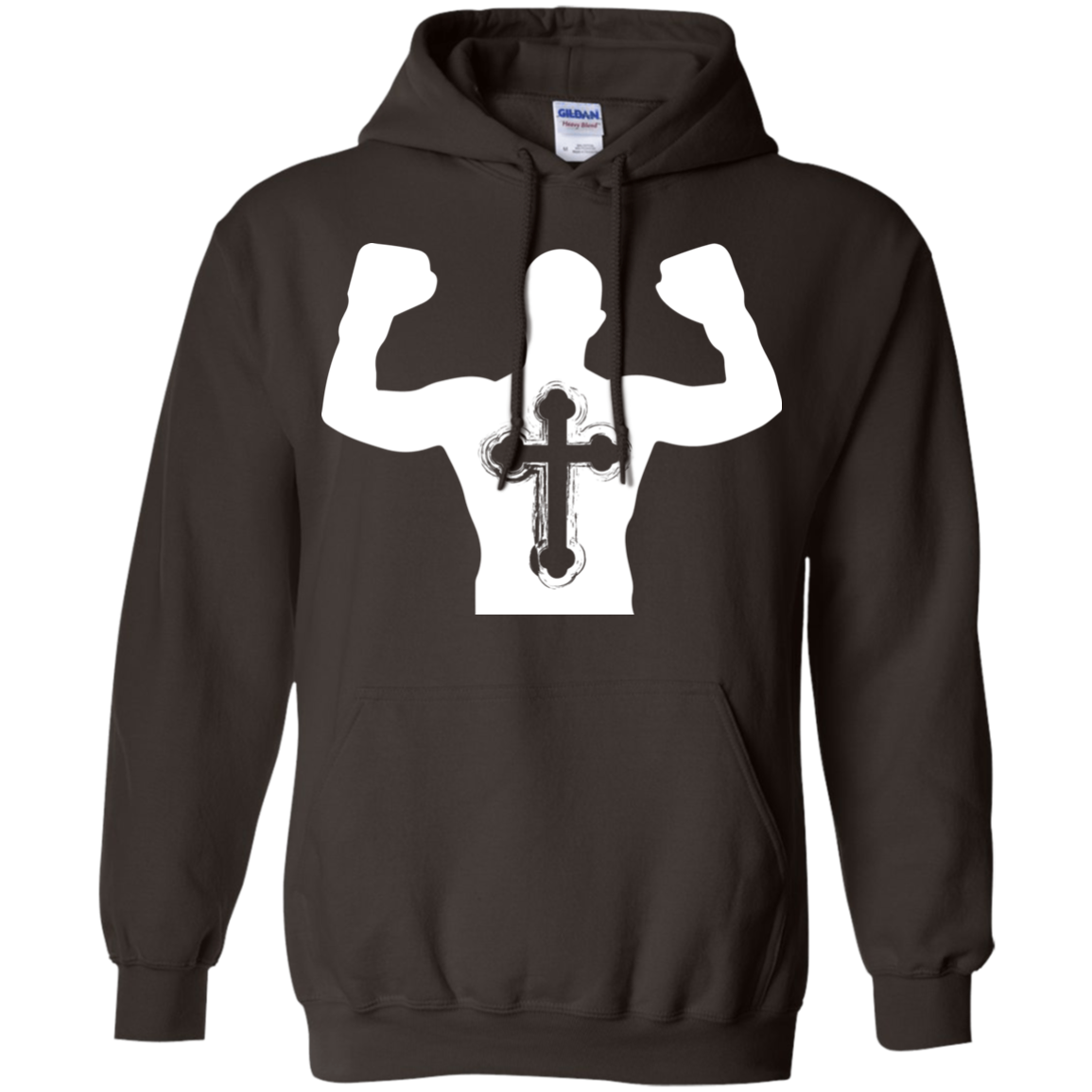 Christian Gym Exercise Workout T-shirt Dark Chocolate