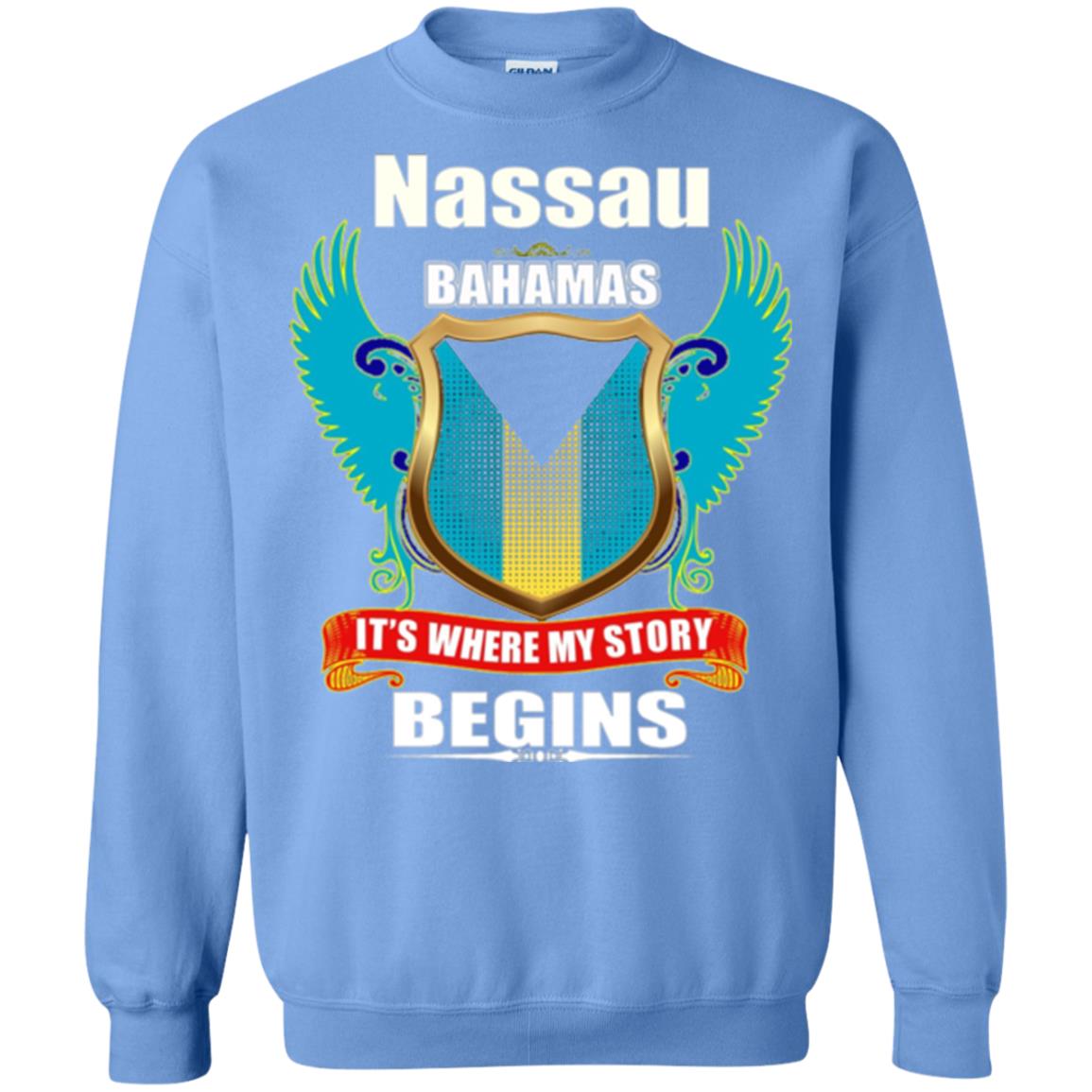 Bahamian T-shirt Nassau Bahamas T-shirt Carolina Blue