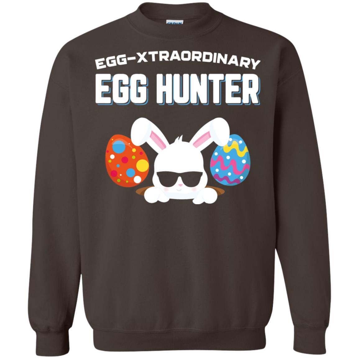 Egg-xtraordinary Egg Hunter Easter Shirt Dark Chocolate