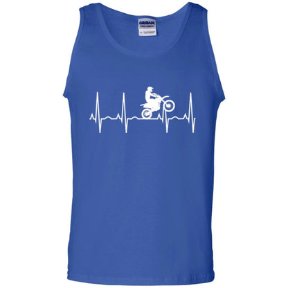 Dirt Bike Rider T-shirt Dirt Bike Heartbeat T-shirt Royal