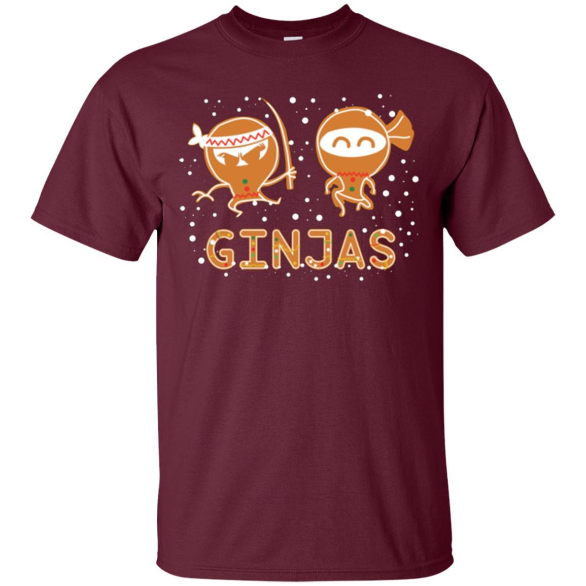 Christmas T-shirt Ginjas Maroon