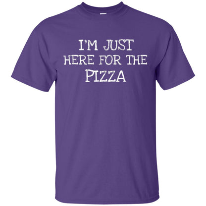 Pizza Lovers T-shirt I_m Just Here For The Pizza Purple