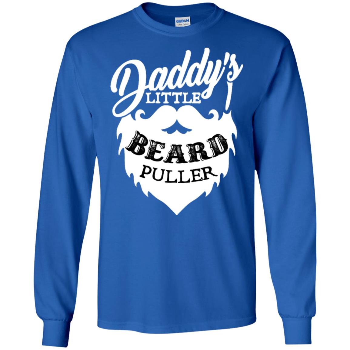 Daddy's Little Beard Puller Kid Shirt Royal