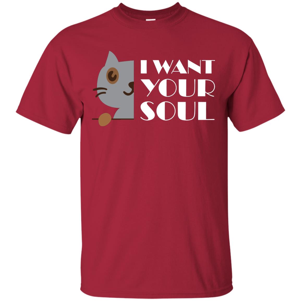 I Want Your Soul Cat Shirt Cardinal