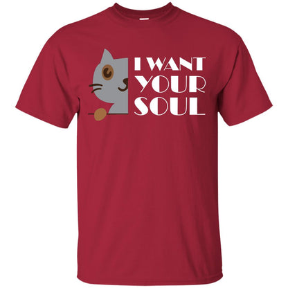 I Want Your Soul Cat Shirt Cardinal