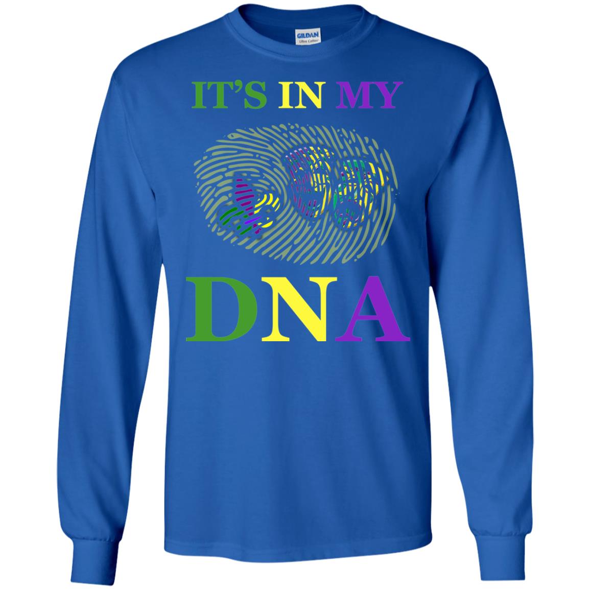 Mardi Gras T-shirt It's In My Dna Royal