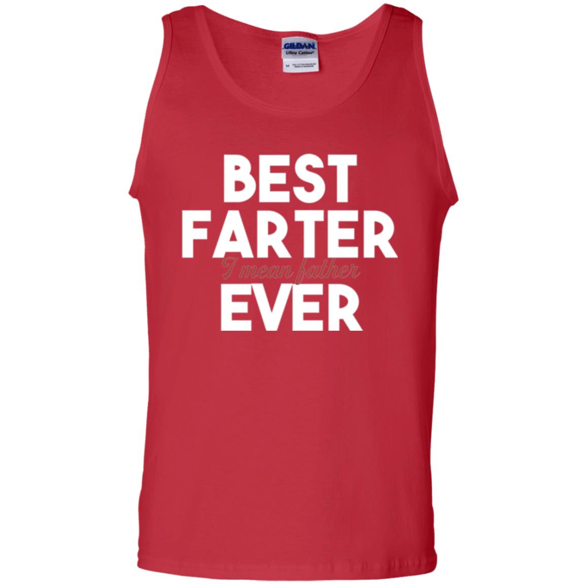 Father T-shirt Best Farter I Mean Best Father Ever Red