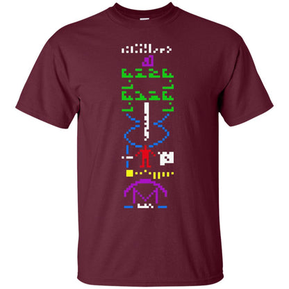 Astronomer T-shirt 1974 Arecibo Message Cool Space Exploration Maroon
