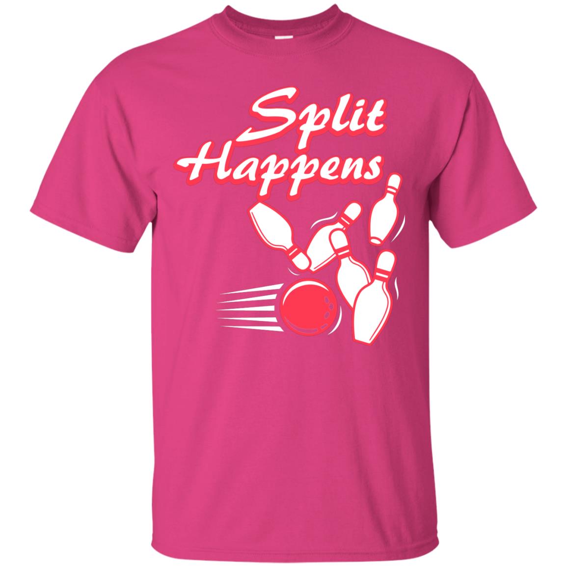 Bowling Lover T-shirt Split Happens Heliconia