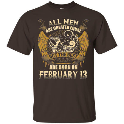 Aquarius T-shirt The Best Are Born On February 13 Dark Chocolate