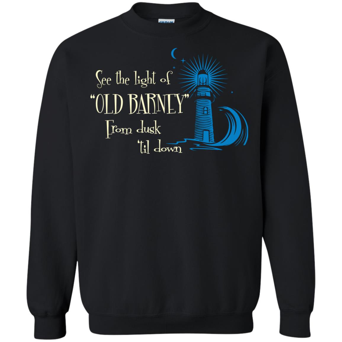 Lighthouse T-shirt See The Light Of Old Barney From Dusk Til Down Black