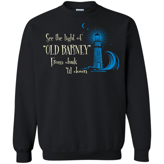Lighthouse T-shirt See The Light Of Old Barney From Dusk Til Down Black