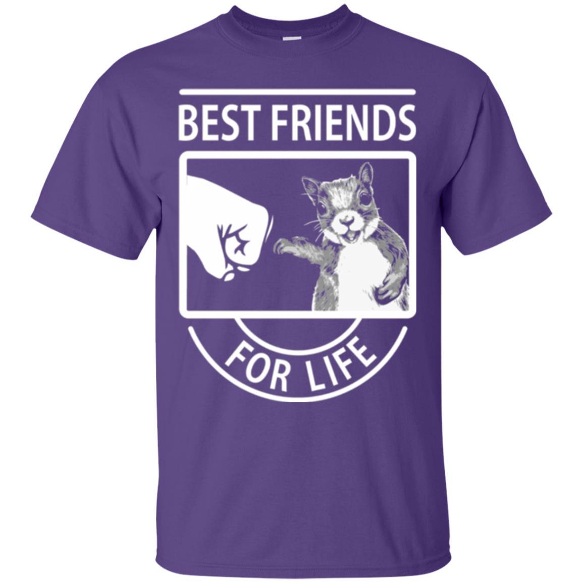 Squirrel T-shirt Best Friend For Life T-shirt Purple