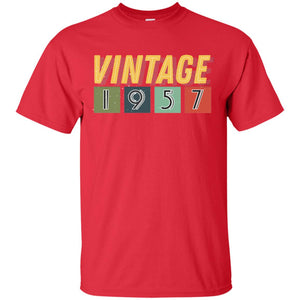 Vintage 1957 61th Birthday Gift Shirt For Mens Or WomensG200 Gildan Ultra Cotton T-Shirt