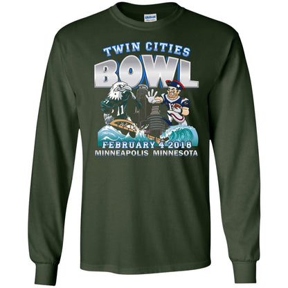 Football Lover T-shirt Twin Cities Bowl Forest Green