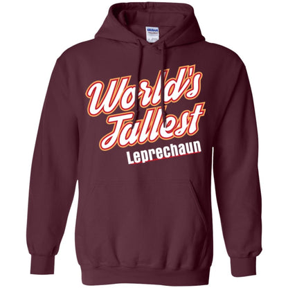 St. Patrick's Day T-shirt World's Tallest Leprechaun Maroon