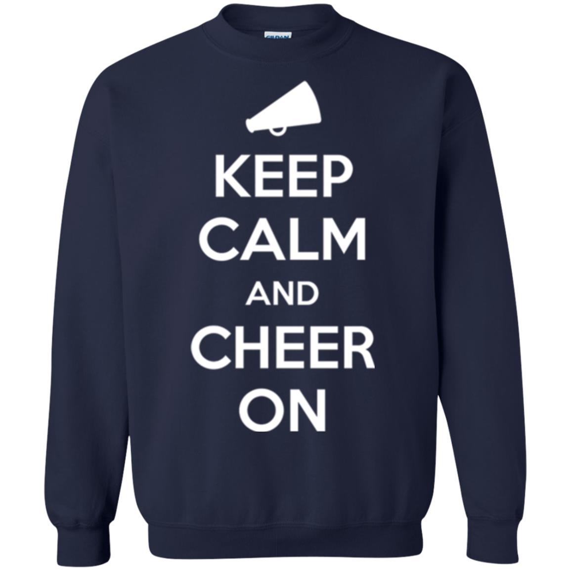 Cheerleader T-shirt Keep Calm And Cheer On Navy