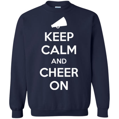 Cheerleader T-shirt Keep Calm And Cheer On Navy
