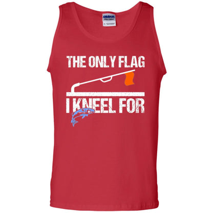 Fishing Lovers T-shirt The Only Flag I Kneel For Red
