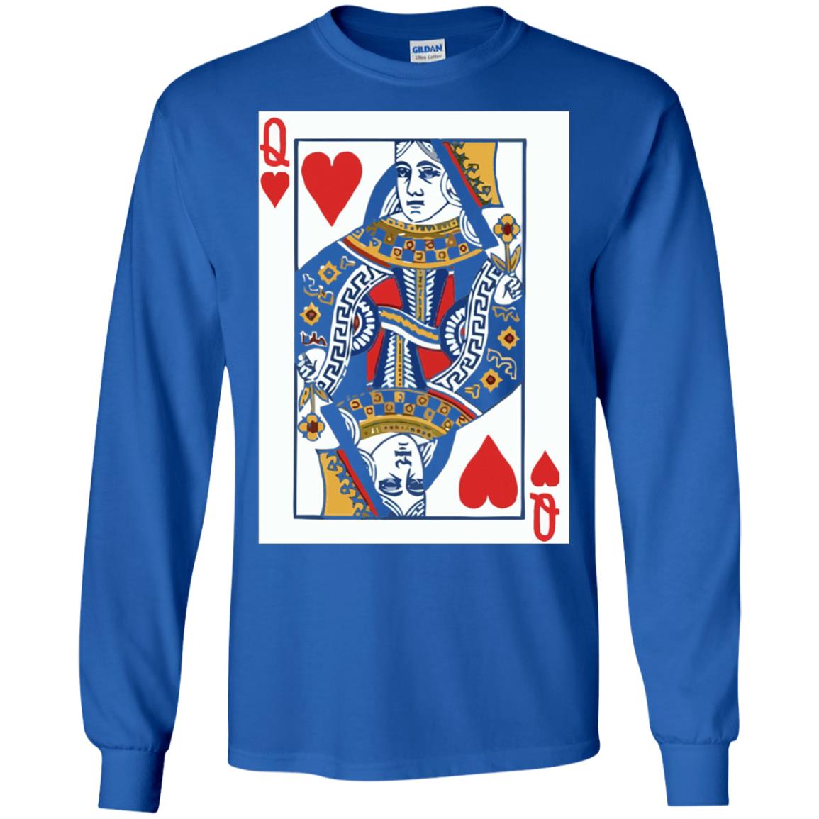 Valentines Day T-shirt Queen Of Hearts Cards Couple Royal