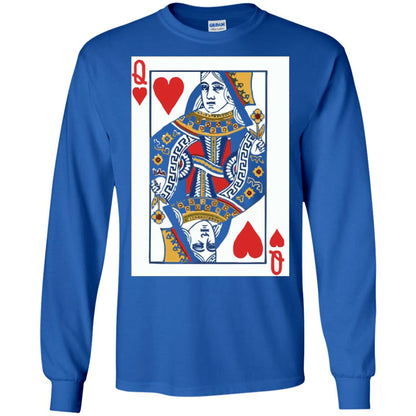Valentines Day T-shirt Queen Of Hearts Cards Couple Royal