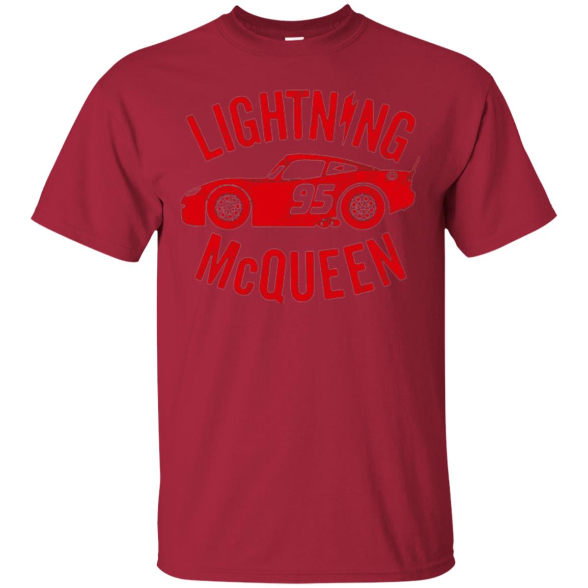 Pixar Cars Lightning 95 Mcqueen Vintage Graphic T-shirt Cardinal