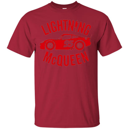 Pixar Cars Lightning 95 Mcqueen Vintage Graphic T-shirt Cardinal