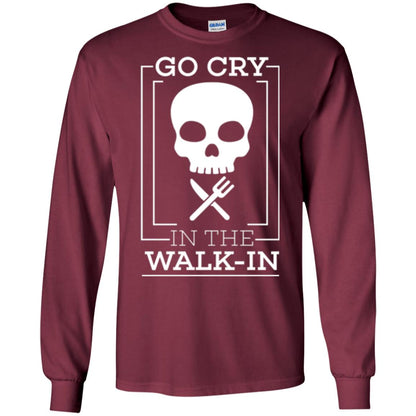 Chef T-shirt Go Cry In The Walk In Maroon