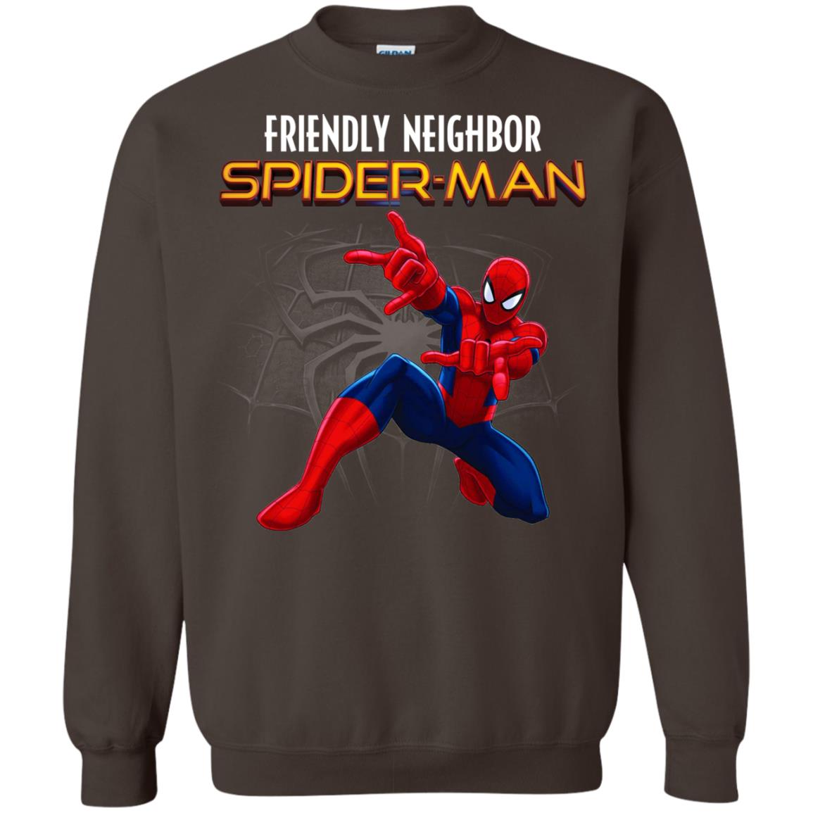 Friendly Neighbor Spider Man Movie Fan T-shirt Dark Chocolate